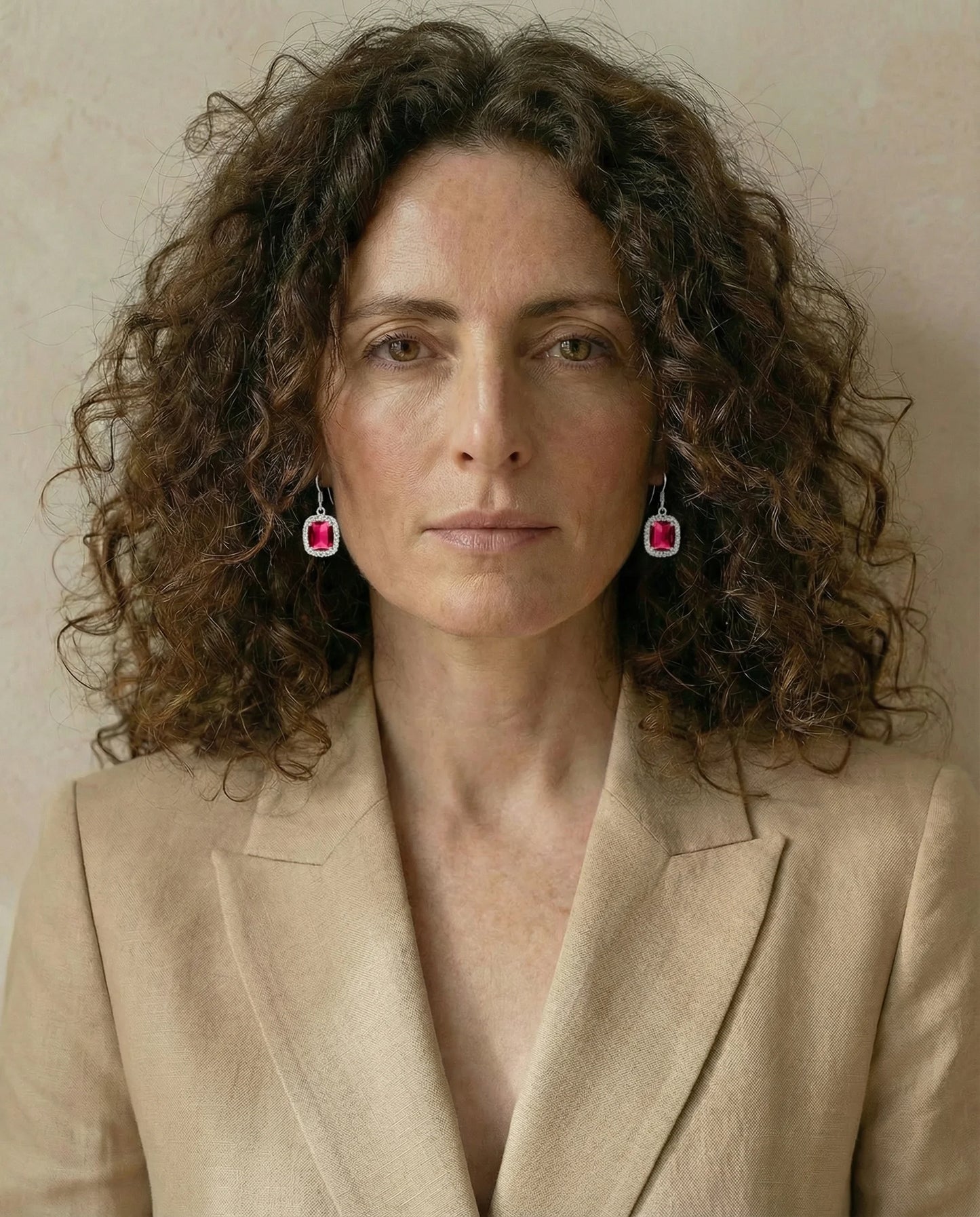 Made Ruby Diamond Earrings