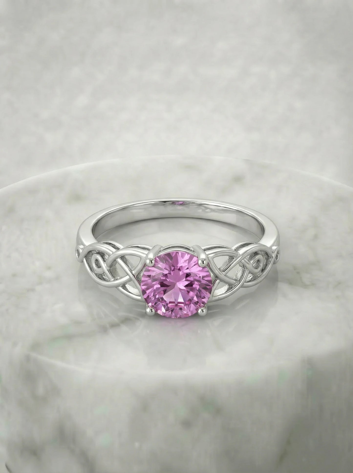 Elegant made Pink Topaz Ring