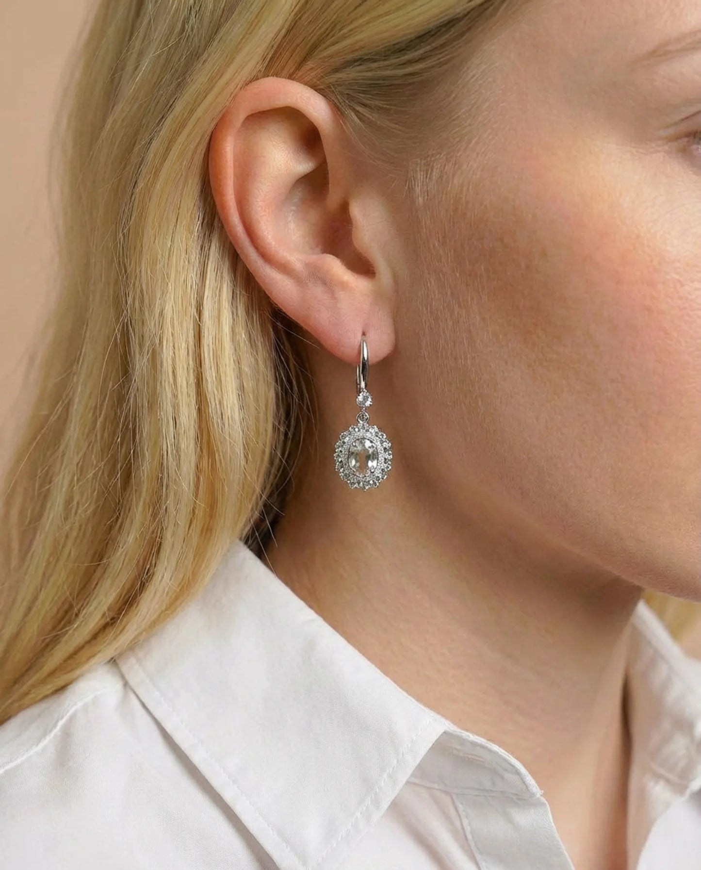 Natural Peridot Amethyst Earrings