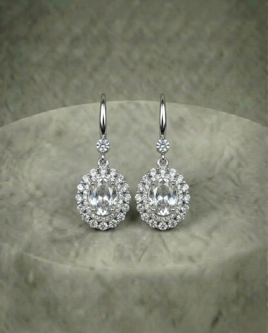 Natural Peridot Amethyst Earrings