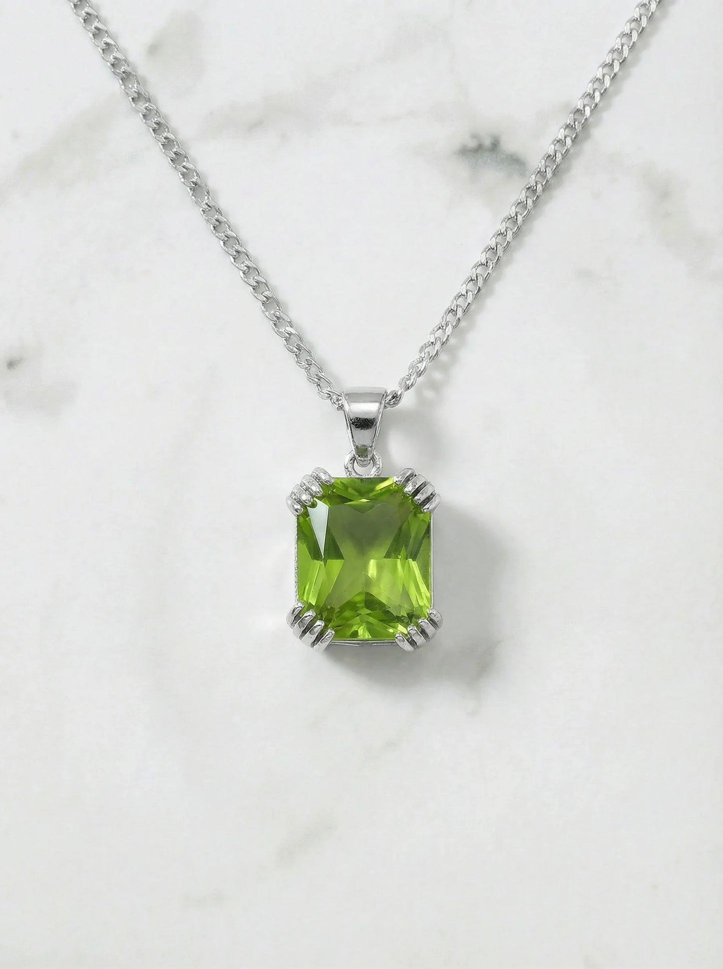 Ægte naturlig Large Peridot vedhæng