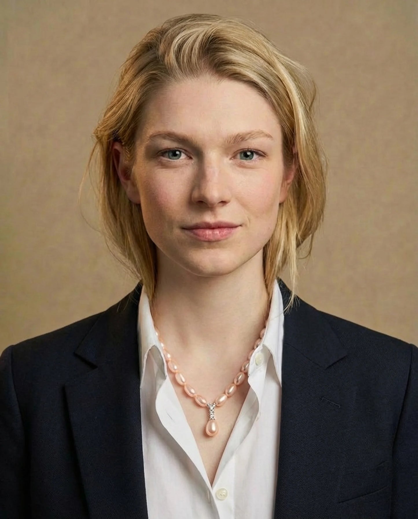 Pink Pearl Necklace with Pendant