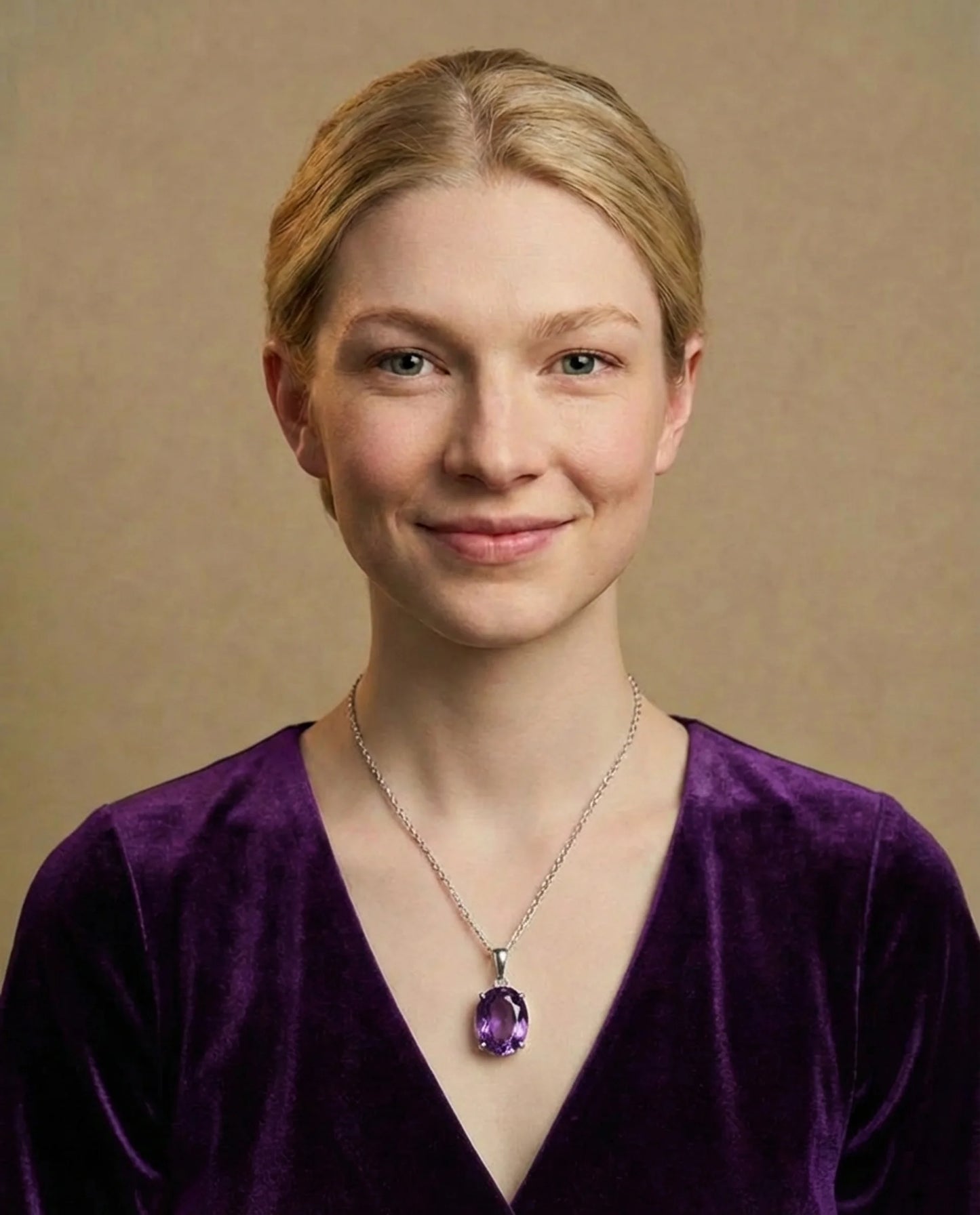 Ekte ametyst halskjede