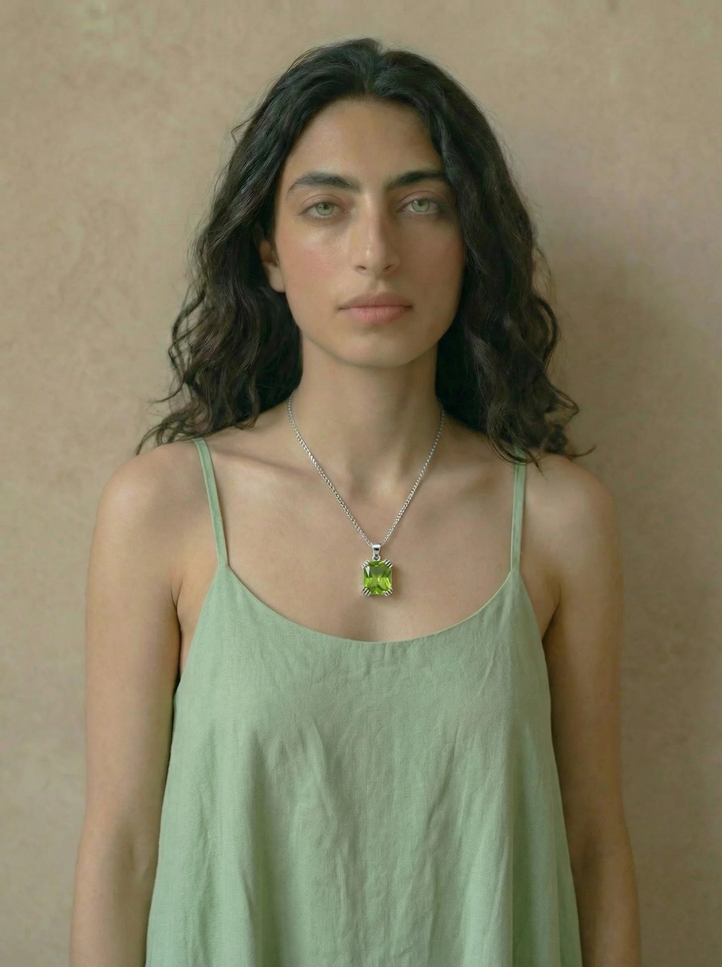 Ægte naturlig Large Peridot vedhæng