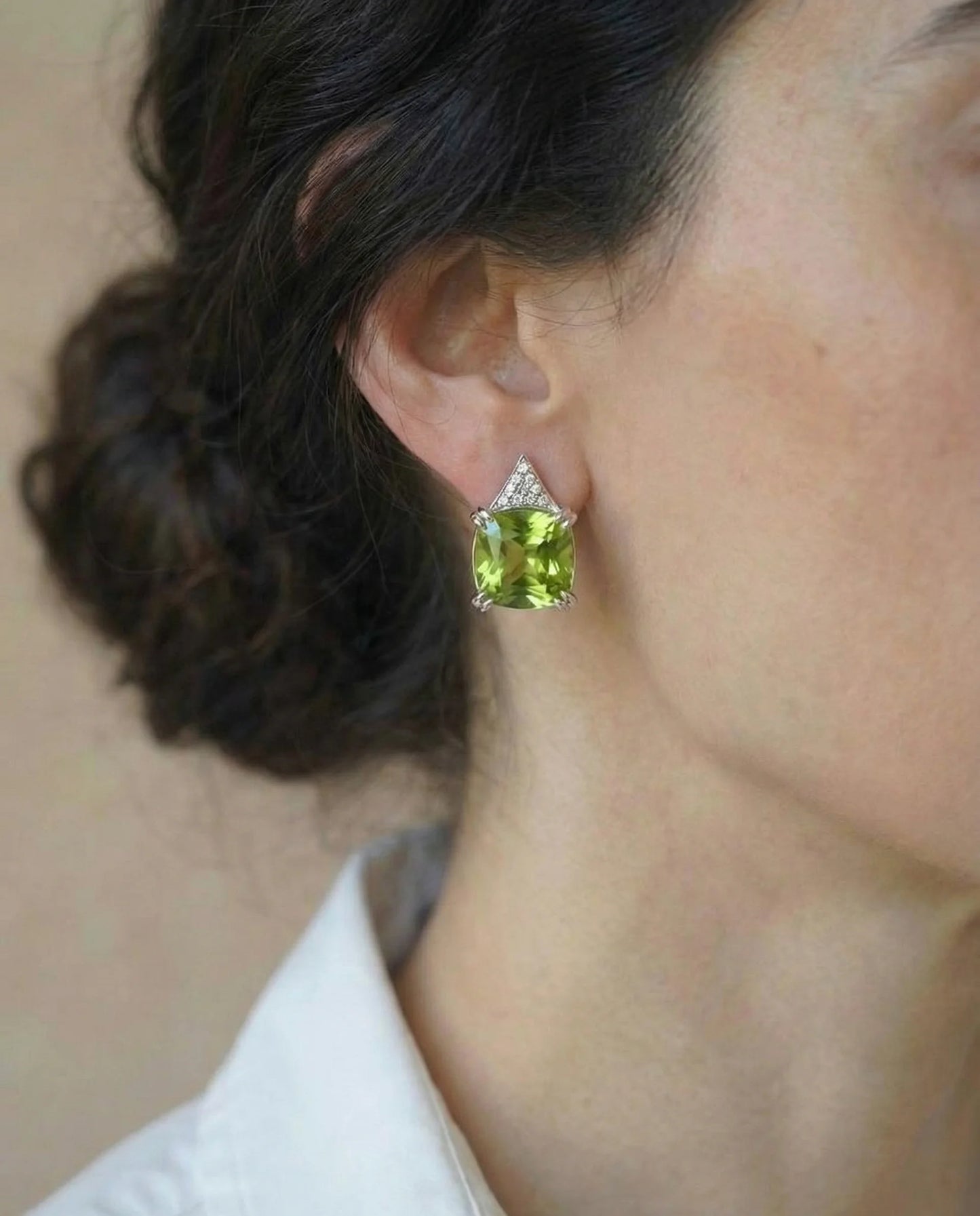 Real Natural Peridot Earrings