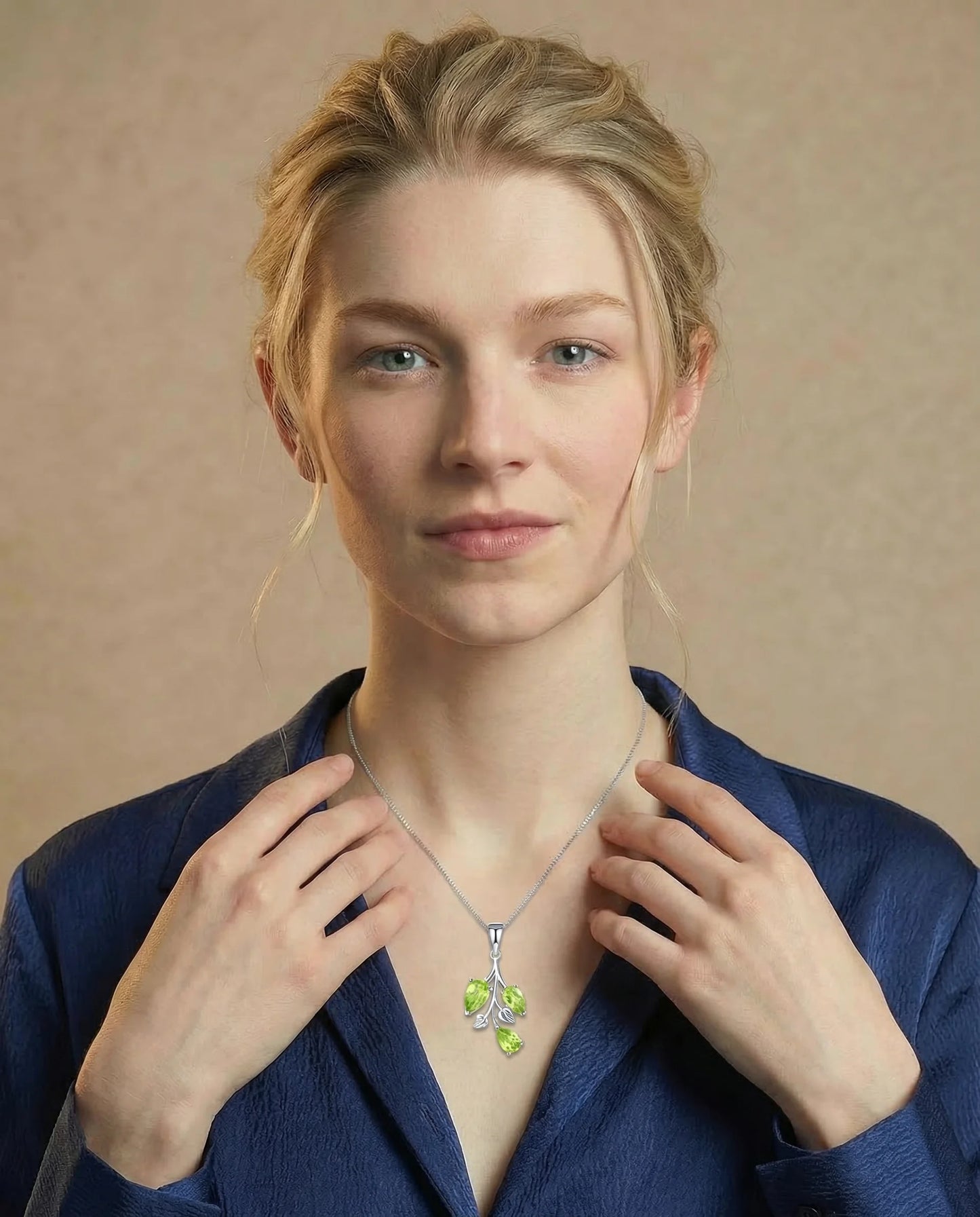 Real Peridot Stone Pendant