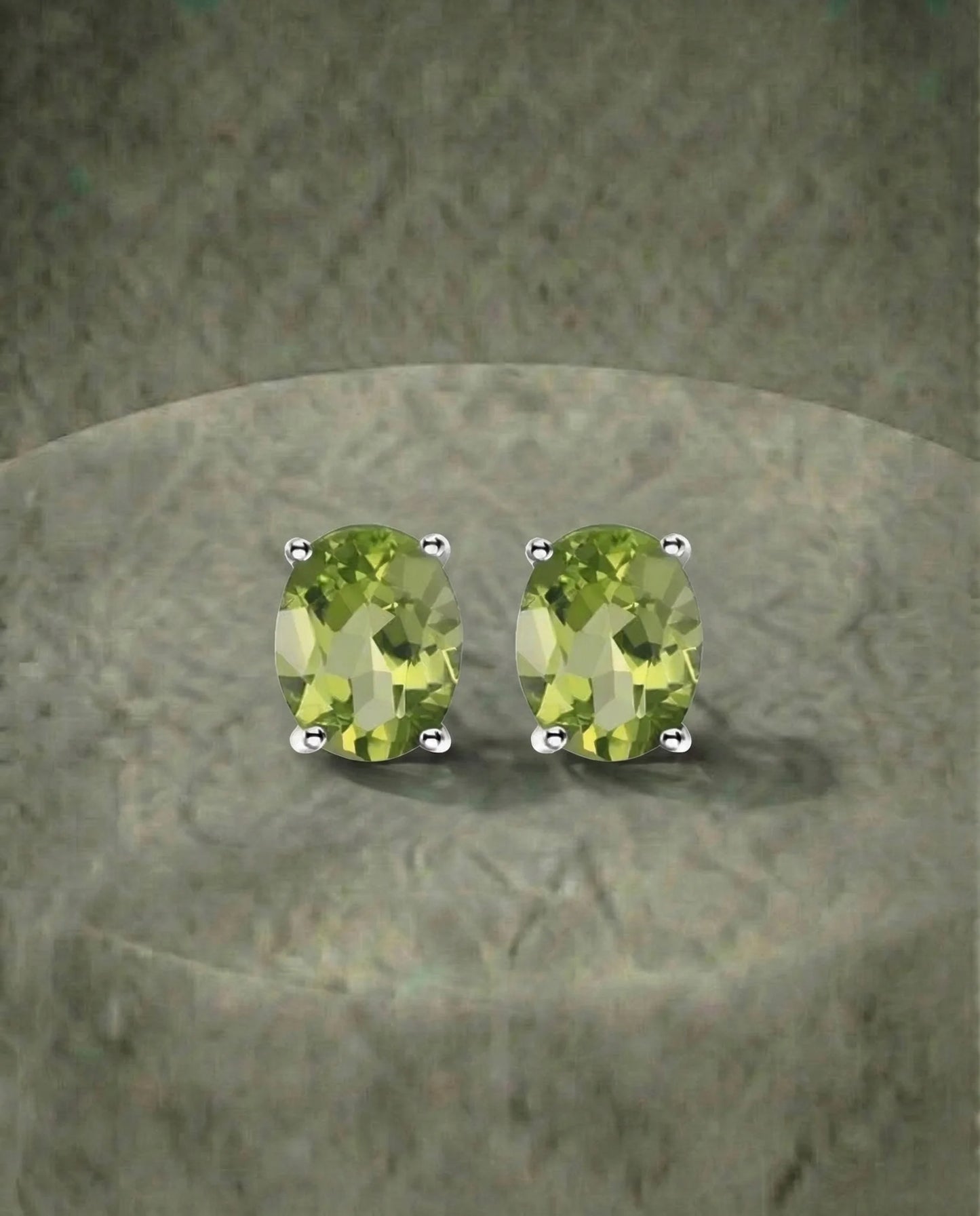 Naturlige Peridot øreringe