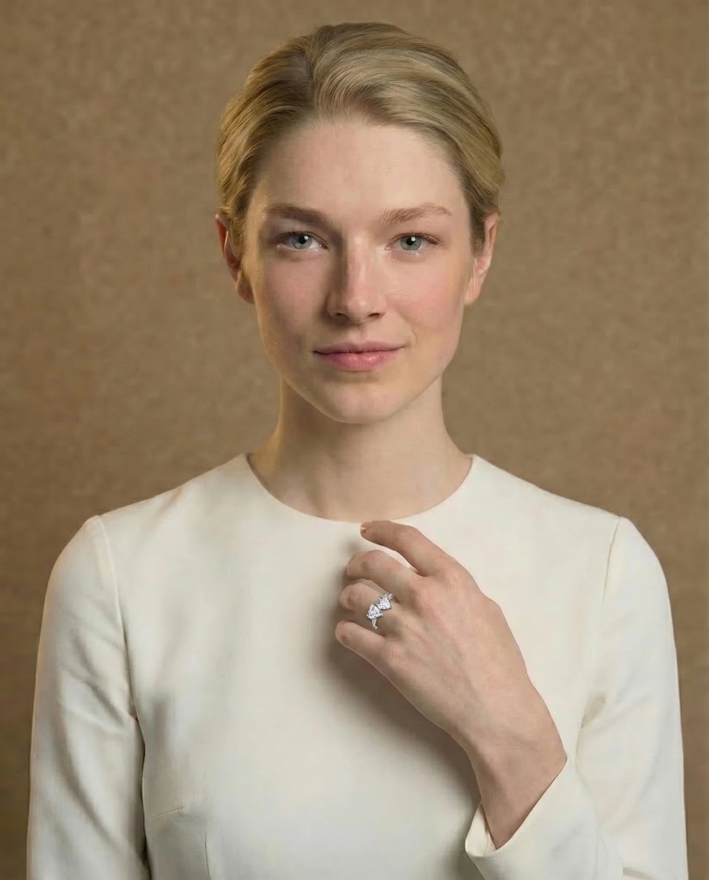 Two Heart Stone Ring