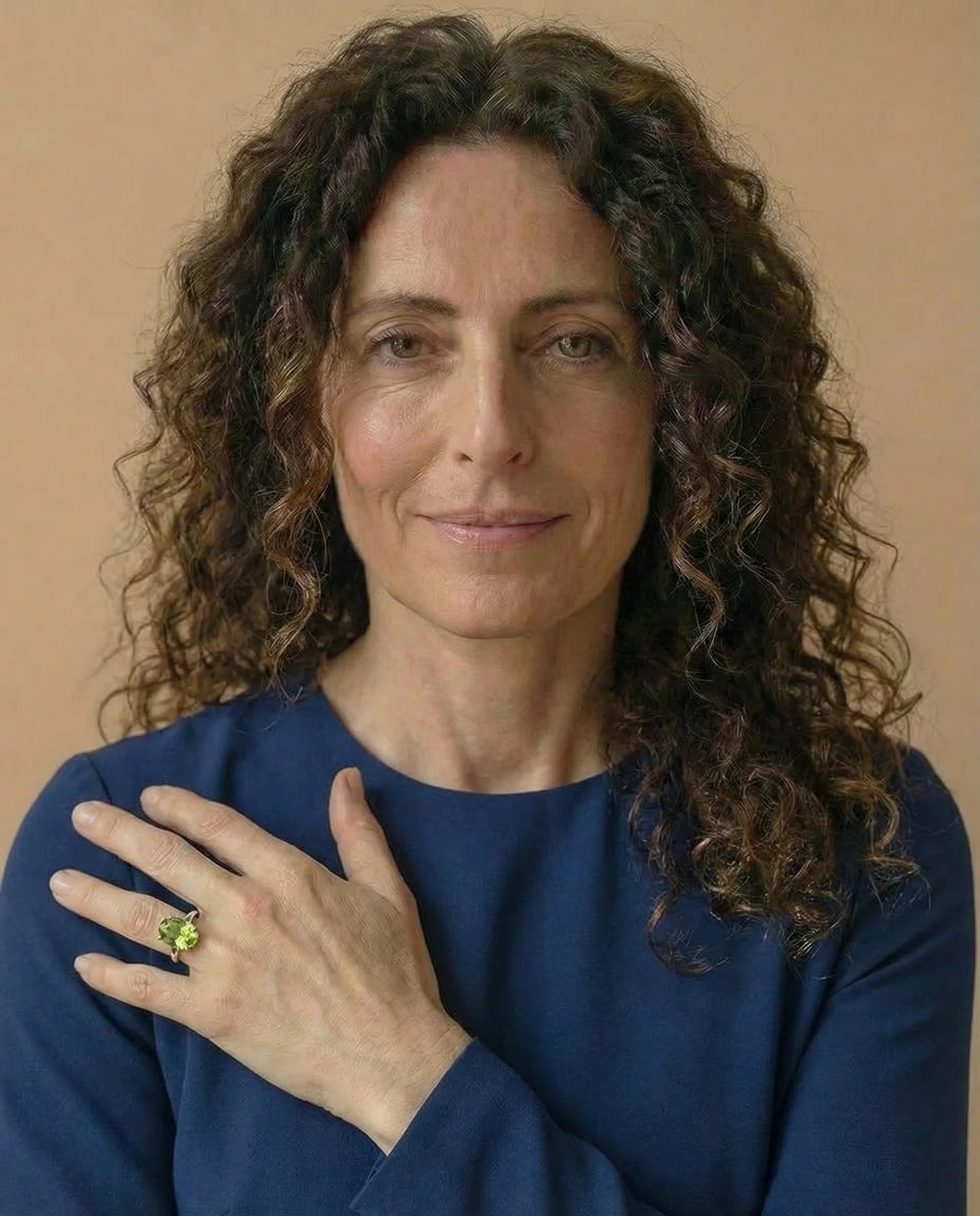 Real Peridot Solitaire Ring