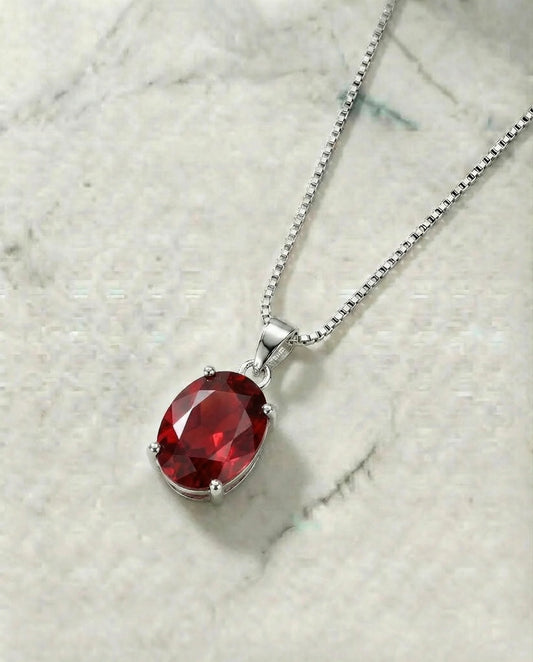 Natural Garnet Necklace
