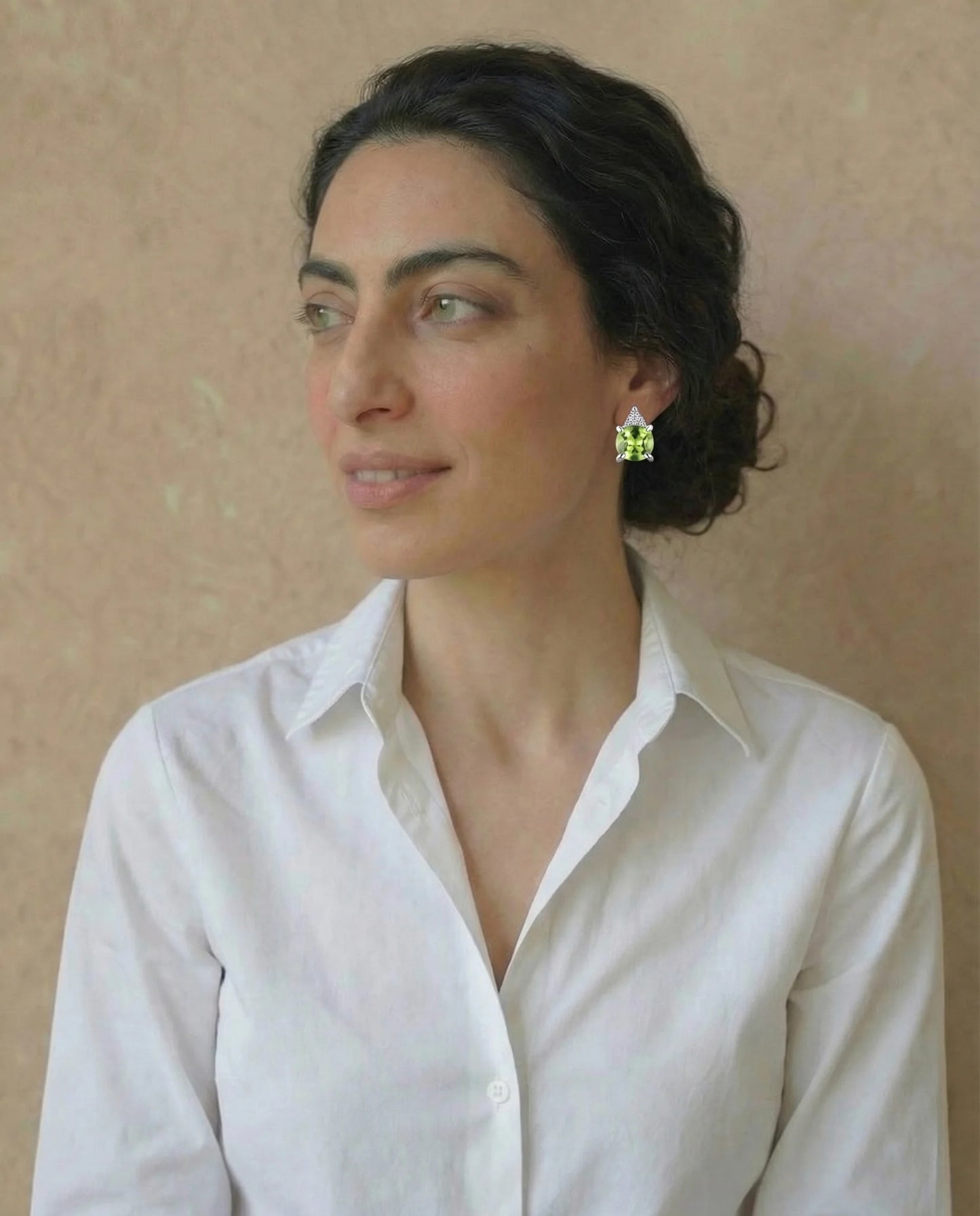 Real Natural Peridot Earrings