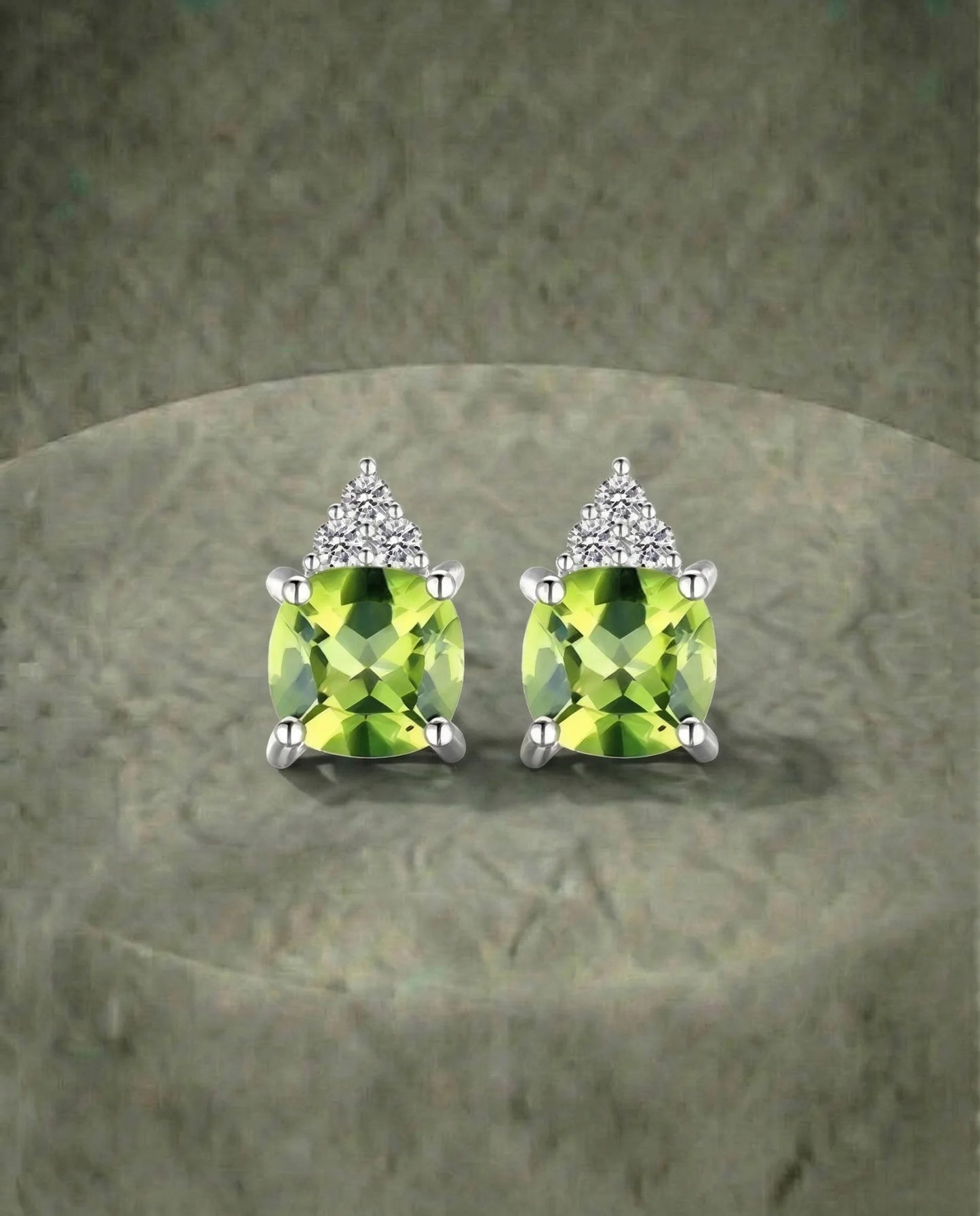 Real Natural Peridot Earrings