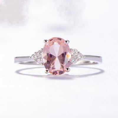Pink Made Morganite Ring