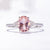 Roze gemaakt Morganite ring