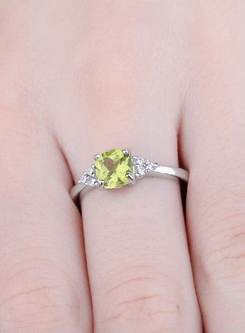 Natural Peridot Ring