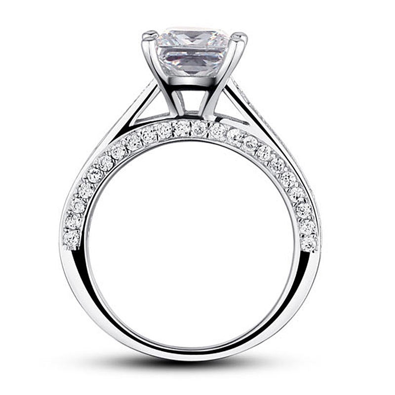 1.5 carat Princess cut engagement ring