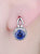 Blaue Saphir Ohrringe für Frauen