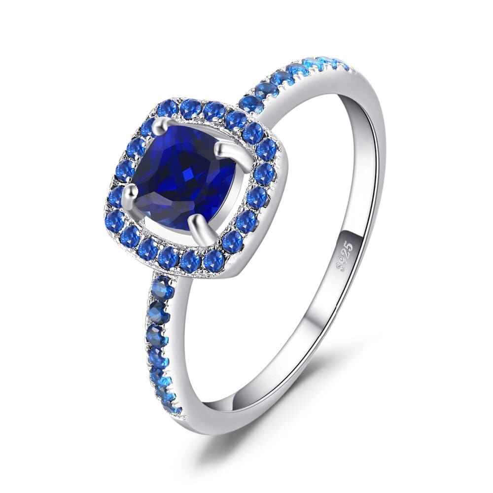 14K White Gold Blue Sapphire Ring - Josephs Jewelers