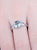 Blå Topaz Diamond Ring