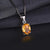 Citrine Stone Necklace: Yellow Gem Pendant Hanger for Women and Girls