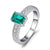 Eleganter Smaragd Ring Silber
