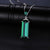 Emerald Pendant Necklace long