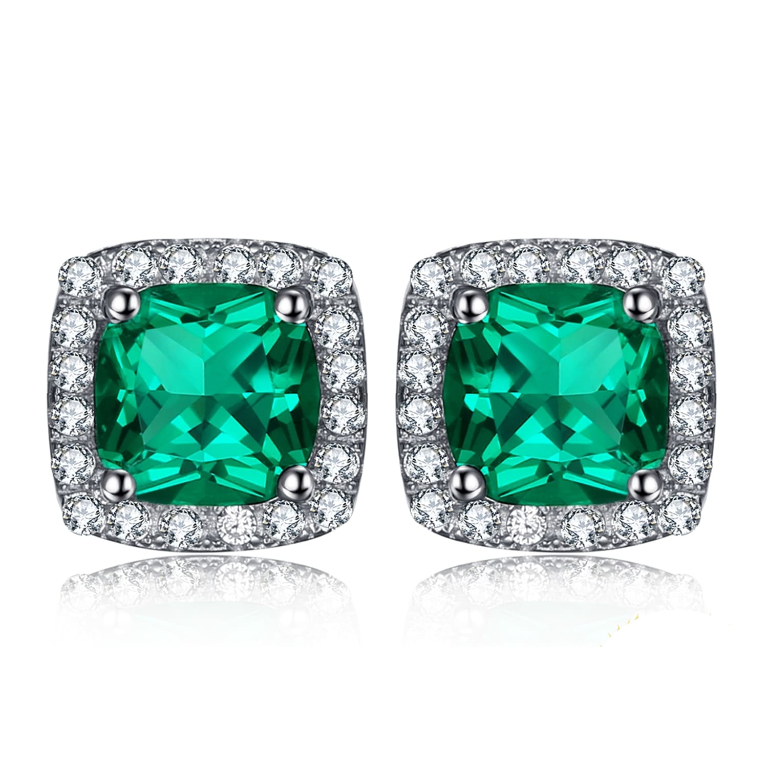 Emerald and Diamond Earrings