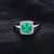 Smaragd und Diamant Ring