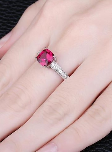 Lab Created Ruby Rings