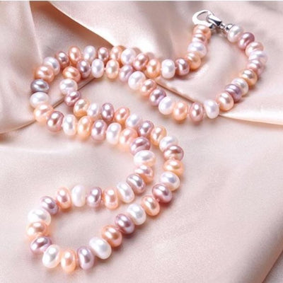 Multicolor Pearl Choker Necklace