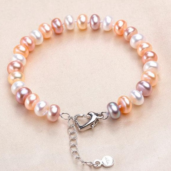 Véritable bracelet de perles