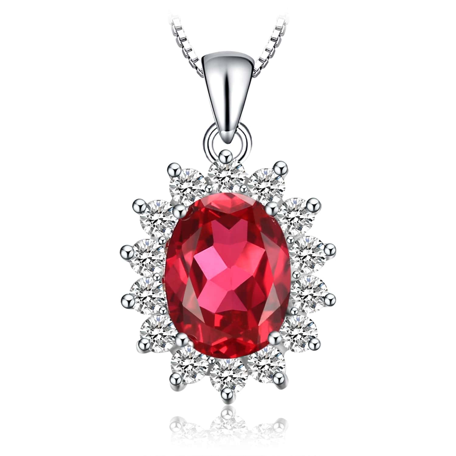 Ruby Pendant Necklace