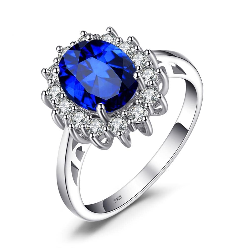 Sapphire Diamond Engagement Ring