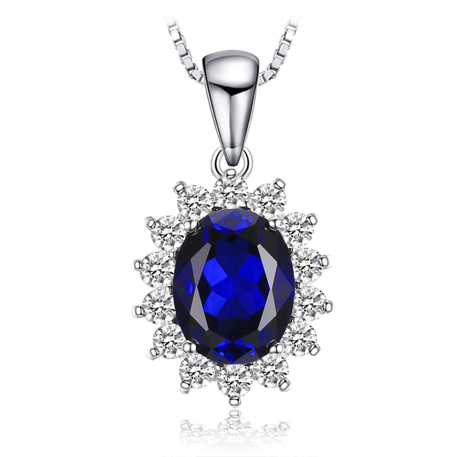 Sapphire Oval Pendant