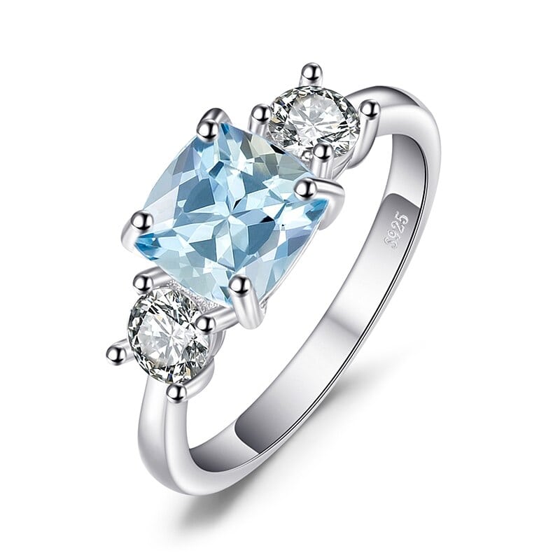 Topaz and Diamond Ring