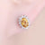 Yellow Citrine Earrings: Yellow Gemstone Stud Earrings for Ladies