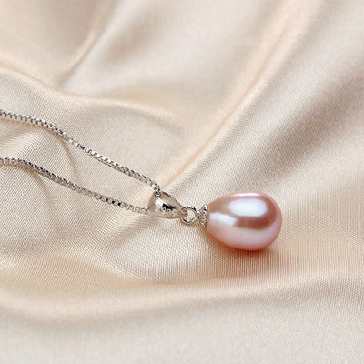 Real Purple Pearl Necklace