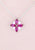 Hergestellt aus Rubinrosa Blume Halskette