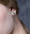 Lavet smaragd trekantede øreringe