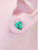 Gemacht Smaragd-Dreieck-Ohrringe