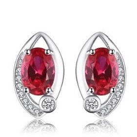 Elegant Ruby Earrings