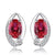 Elegant Ruby Earrings
