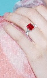 Real Ruby Engagement Ring