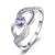 Real Amethyst Infinity Ring