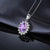 Natural Amethyst Diamond Necklace