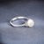 anillo de perla de marfil real