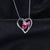 Made Pink Ruby Heart Necklace