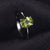 Real Peridot Solitaire Ring