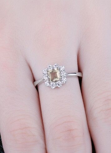 Real Lemon Topaz Ring