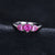 Erstellt Pink Trilogie Topaz Ring